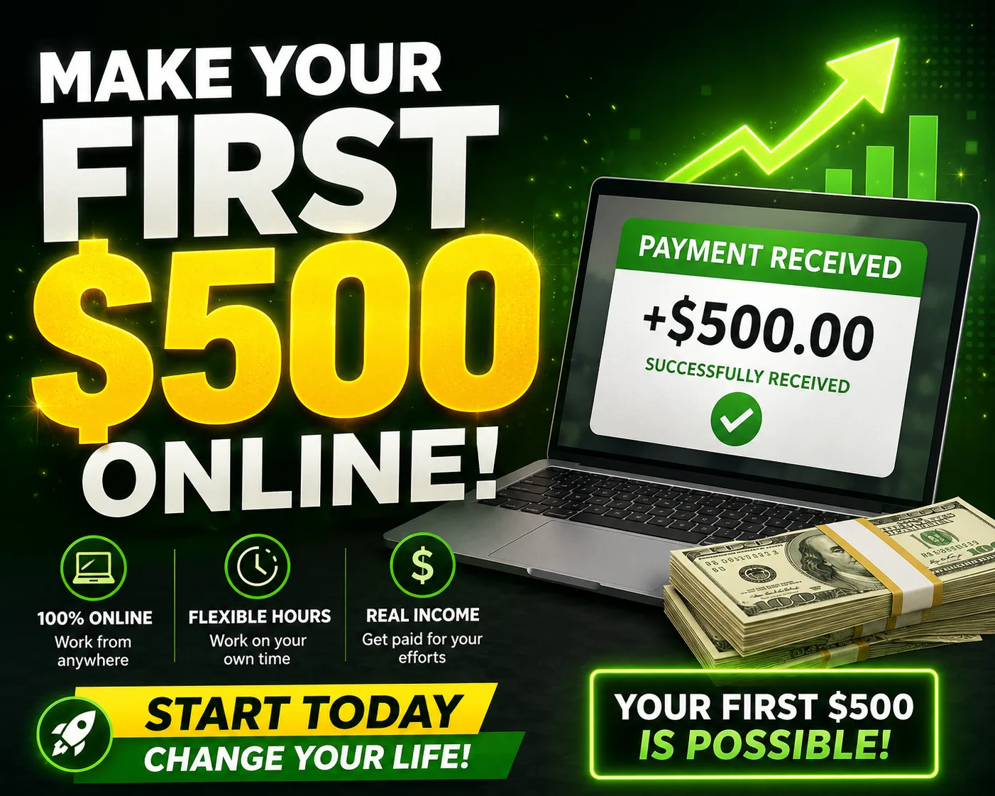 MAKE FIRST $500-$1000 ONLINE
