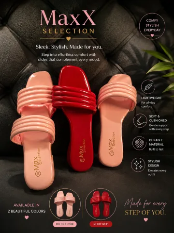Low heel slippers