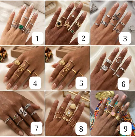 Knuckle Rings Set