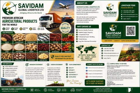 Icon vegetables  ginger palm oil  crayfish cashew cassava  Banana sesame Bitter kola  Garri  Shea Butter