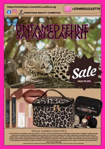 untamed feline safari glam kit